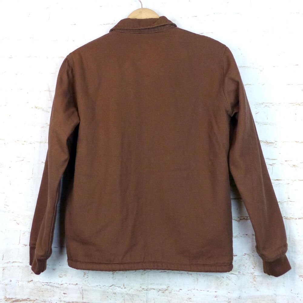 Deus Ex Machina Jacket Mens XS Brown Latham Canvas Coach Sherpa Lined Motorcycle - Picture 3 of 16